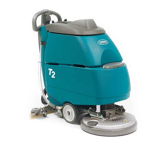 Lavapavimenti uomo a terra alimentata a batteria Tennant T2